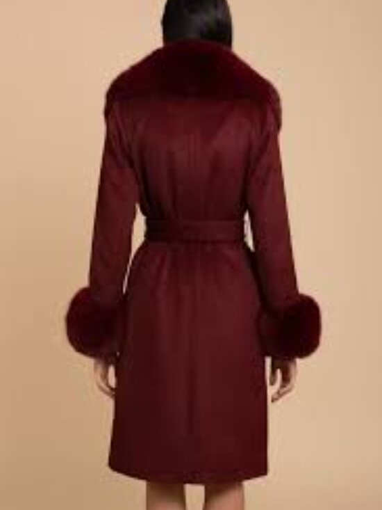 Santinni London 'Marlene' Cashmere & Wool Coat - Picture 6 of 6